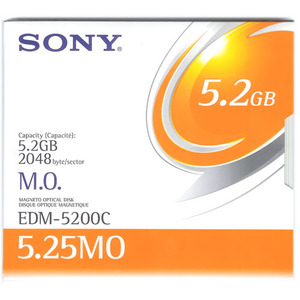 광디스크 Sony MO(5.25&quot;) 5.2GB(2048byte) R/W EDM-5200C